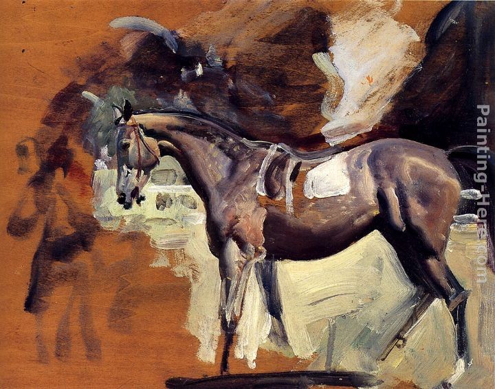 Sir Alfred James Munnings A Study Of Mahmoud, The 1936 Derby Winner